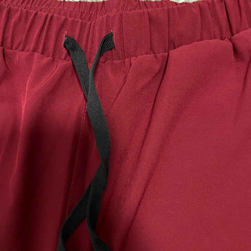 Red Elastic Waist Pants - Picture 7 of 8